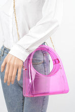Cargar imagen en el visor de la galería, Acrylic Transparent Top Handle Molded Clutch Bag
