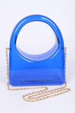 Acrylic Transparent Top Handle Molded Clutch Bag