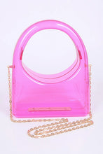 Cargar imagen en el visor de la galería, Acrylic Transparent Top Handle Molded Clutch Bag
