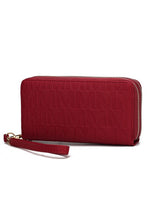 Load image into Gallery viewer, MKF Lisbette Embossed M Signature Wallet by Mia K
