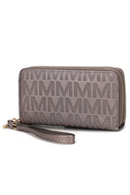 Load image into Gallery viewer, MKF Lisbette Embossed M Signature Wallet by Mia K
