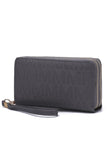 MKF Lisbette Embossed M Signature Wallet by Mia K