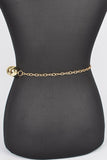 Oversize Metallic CCB Beads Fashion Chain Belt