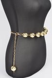 Oversize Metallic CCB Beads Fashion Chain Belt