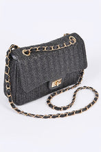 Load image into Gallery viewer, Faux Straw Fashion Shoulder Bag
