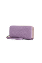 Cargar imagen en el visor de la galería, MKF Honey Genuine Leather Embossed Wallet by Mia K
