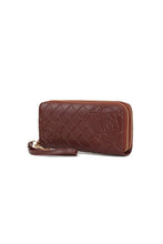 Cargar imagen en el visor de la galería, MKF Honey Genuine Leather Embossed Wallet by Mia K
