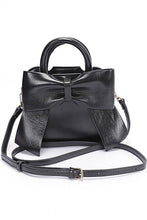 Cargar imagen en el visor de la galería, Metallic Bow Tie Top Handle Swing Bag
