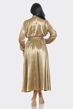 Load image into Gallery viewer, Satin Bow-Tie Midi Dress
