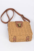 Cargar imagen en el visor de la galería, Straw Weaved Box Swing Bag
