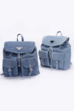 Cargar imagen en el visor de la galería, Denim Fashion Backpack
