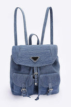 Cargar imagen en el visor de la galería, Denim Fashion Backpack
