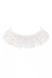 AB Confetti Fringe Tessel Choker Necklace