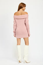 Load image into Gallery viewer, OVERSIZED OFF SHOULDER SWEATER
