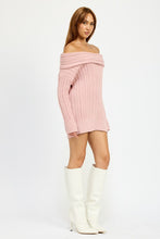 Load image into Gallery viewer, OVERSIZED OFF SHOULDER SWEATER
