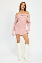 Load image into Gallery viewer, OVERSIZED OFF SHOULDER SWEATER
