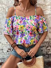 Load image into Gallery viewer, Floral Half Sleeve Blouse
