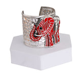 DST Red Elephant Rhinestone Cuff