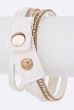 Cargar imagen en el visor de la galería, Crystal Bezel Fashion Watch Bracelet Set
