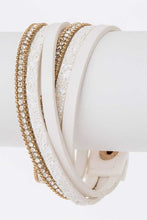 Cargar imagen en el visor de la galería, Crystal Bezel Fashion Watch Bracelet Set
