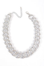 Load image into Gallery viewer, Rhinestone Pave Chunky Chain Necklace
