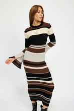 Load image into Gallery viewer, STRIPE MAXI BODYCON DRESS
