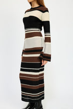 Load image into Gallery viewer, STRIPE MAXI BODYCON DRESS
