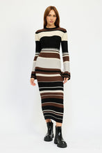 Load image into Gallery viewer, STRIPE MAXI BODYCON DRESS
