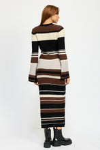 Load image into Gallery viewer, STRIPE MAXI BODYCON DRESS
