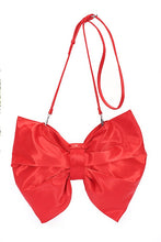 Load image into Gallery viewer, Oversize Satin Bow Convertible Clutch Swing Bag

