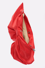 Load image into Gallery viewer, Oversize Satin Bow Convertible Clutch Swing Bag
