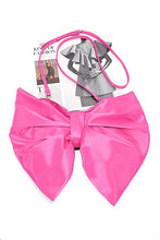 Load image into Gallery viewer, Oversize Satin Bow Convertible Clutch Swing Bag
