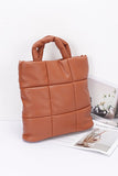 Quilted Soft Puffer Top Handle Swing Bag