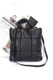 Quilted Soft Puffer Top Handle Swing Bag