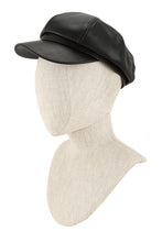 Load image into Gallery viewer, Vintage Faux Leather Solid Beret Cap
