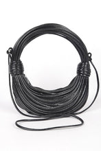 Cargar imagen en el visor de la galería, Metallic Layer Roping Top Handle Bag
