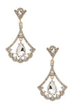 Crystal Drop Formal Chandelier Earrings
