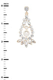 Crystal Pearl Accent Statement Earrings