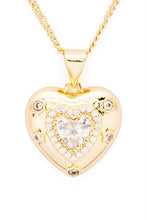 Load image into Gallery viewer, CZ Heart Pendant Necklace
