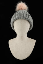 Cargar imagen en el visor de la galería, Jewel Knit Cuffed Pom Beanie

