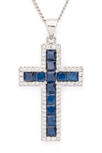 Load image into Gallery viewer, Cubic Zirconia Cross Pendant Necklace
