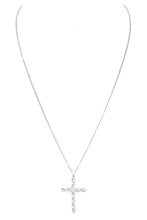 Load image into Gallery viewer, Cubic Zirconia Cross Pendant Necklace
