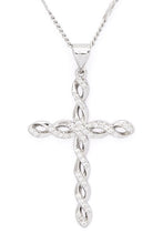 Load image into Gallery viewer, Cubic Zirconia Cross Pendant Necklace
