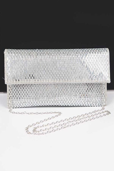 Rhinestone Iconic Envelope Clutch