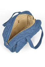 Cargar imagen en el visor de la galería, Quilted Denim Weekender Gym Bag
