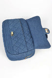 Quilted Denim Weekender Gym Bag