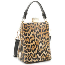 Cargar imagen en el visor de la galería, Leopard Frame Crossbody Satchel
