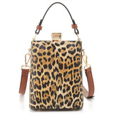 Leopard Frame Crossbody Satchel