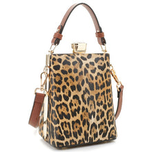 Cargar imagen en el visor de la galería, Leopard Frame Crossbody Satchel
