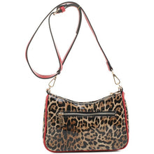 Cargar imagen en el visor de la galería, Glossy Leopard Chain Link Crossbody Satchel
